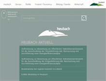 Tablet Screenshot of heubach.de